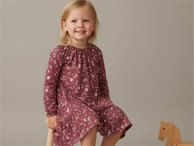 Soft Gallery kjole Alma oxblood red flowery